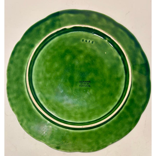Vintage Olfaire Cabbage Ware Plate For Sale - Image 4 of 6