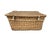 This large French wicker trunk features wood supports and reinforcements in addition to the original leather straps,...