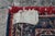 Vintage Hand-Knotted Oriental Wool Scatter Rug Mat Red Indigo Vase 2x2' For Sale - Image 12 of 12