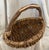 Lg Vintage Rustic Harvest Branch Woven Basket For Sale In Palm Springs - Image 6 of 7