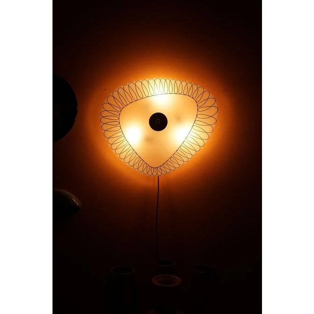 Mid-Century Wall Light with Glass Plate from Designfornication, 1956 For Sale - Image 10 of 11