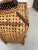 1970s Vintage Rattan Woven Basket For Sale - Image 4 of 9