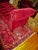 1980s Vintage Queen Ann Ottoman Red Velvet Tufted Entryway / End of Bed Couch Settee For Sale - Image 5 of 10