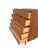 Mid Century Modern Vintage Tall Dresser High Boy in Albert Parvin Style Sculpted Design For Sale In New York - Image 6 of 8