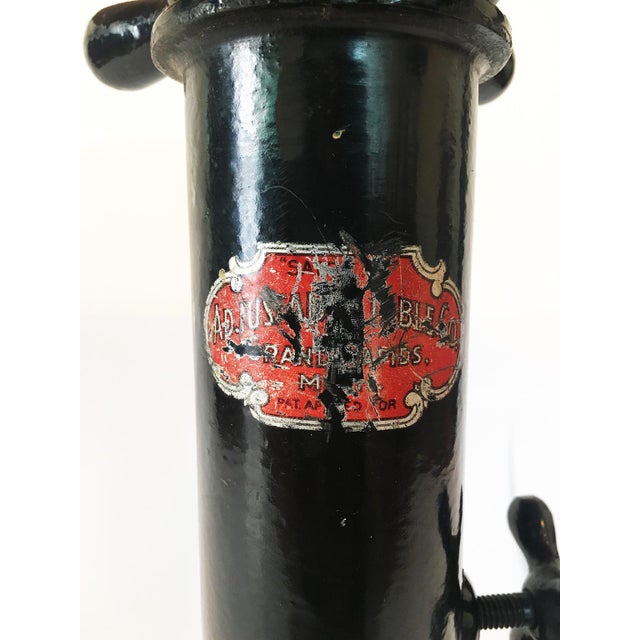 Industrial Cast Iron Industrial Table For Sale - Image 3 of 7