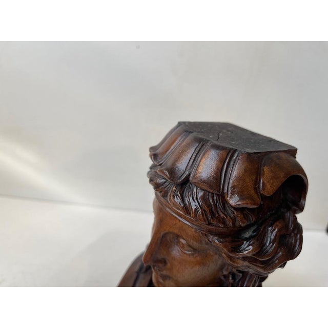 19th Century Venus Bookends in Carved Mahogany, Set of 2 For Sale - Image 13 of 14