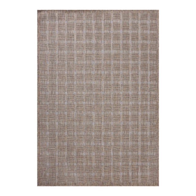 Amber Lewis x Loloi Topanga Natural / Bone 6'-7" x 9'-4" Area Rug For Sale
