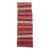 Vintage Turkish Kilim Runner, Handwoven Wool, Stripe Pattern, Brick Red, 3x13 For Sale