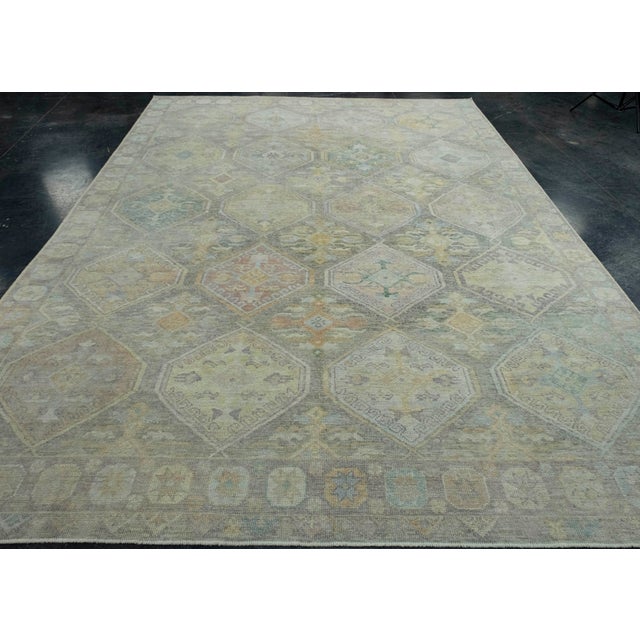 Turkish Oushak Rug 8'7" x 12'5" #18659 Explore a curated collection of hallway runners, wool rugs, and handmade...