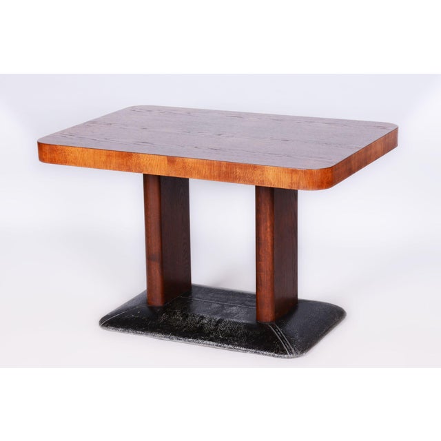 Art Deco Dining Table in Oak by J. Halabala for Up Zavody, 1930s For Sale - Image 10 of 11