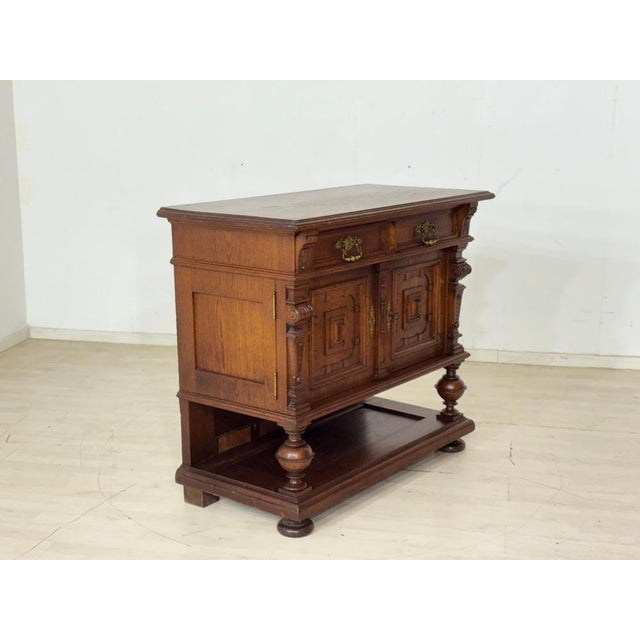 Brown Antique Chest of Drawers, 1880 For Sale - Image 8 of 12