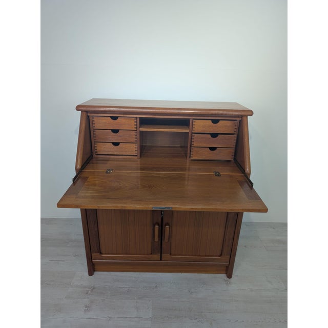 Secretary Desk in Teak For Sale - Image 9 of 15
