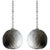 White Glass Thread Globe Hanging Lights - a Pair For Sale - Image 10 of 10