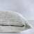 Metal Custom Belgian Woven Linen Accent Pillows in Oatmeal With Insert For Sale - Image 7 of 8