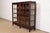 Mission Stickley Brothers Style Antique Mission Oak Arts & Crafts Glass Front Bookcase Cabinet, Circa 1900 For Sale - Image 3 of 10