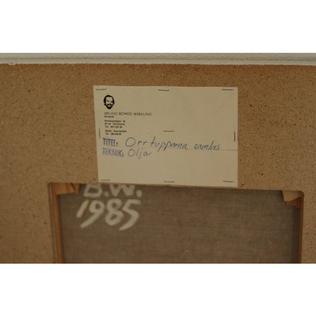 Bruno Wiklund, Orrtupparna Samlas (The Black Grouse Gather), 1985, Oil on Canvas, Framed For Sale - Image 10 of 11