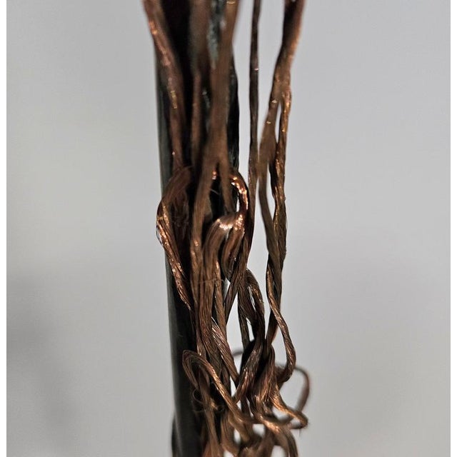 Copper Wired Floor Lamps with Small Stones, Set of 2 For Sale - Image 3 of 18