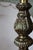 Vintage Hollywood Regency Gold and White Satin Glass Table Lamp For Sale - Image 9 of 18
