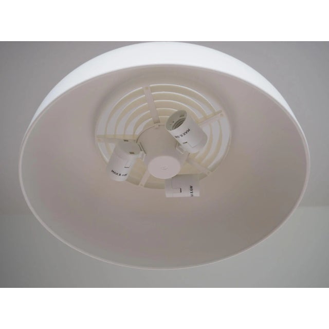 Vintage Danish White Pendant Lamp For Sale - Image 6 of 7