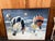 Lee Reynolds X- Large, Vintage Mid-Century Modern Lee Reynolds Hot Air Balloon and Cloud Scape Oil Painting For Sale - Image 4 of 11