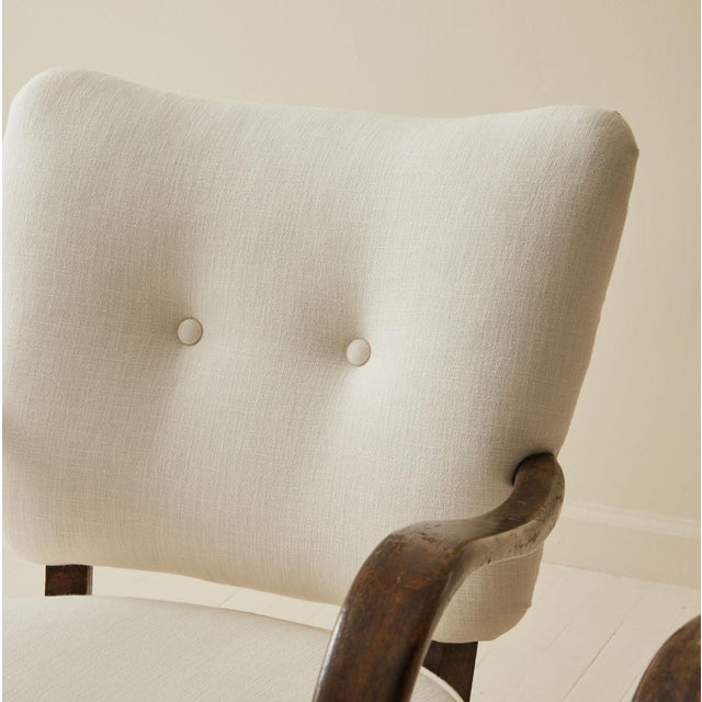 Wood Jindrich Halabala Patinated Bentwood Lounge Chairs, a Pair, 1930's. For Sale - Image 7 of 7