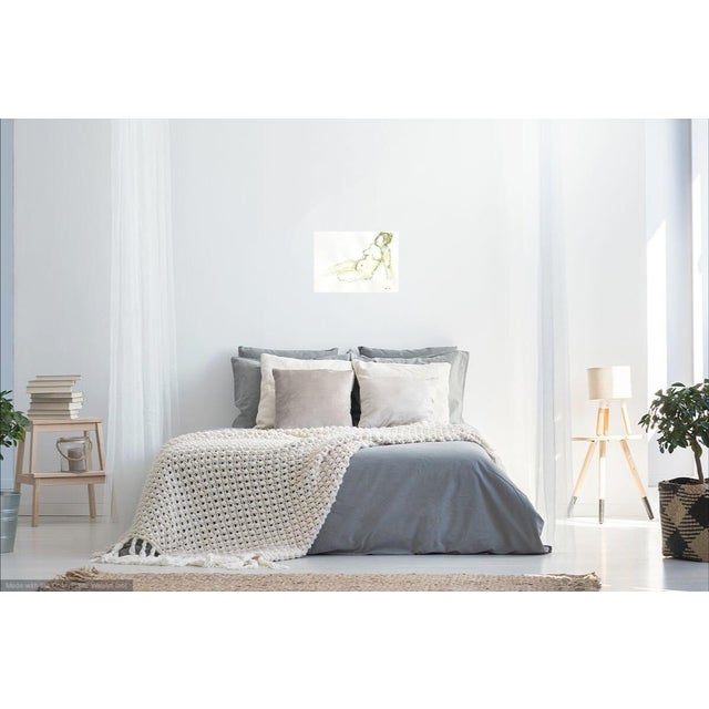 Contemporary "Nude" Contemporary Original Abstract Figurative Nude Ink Drawing by Martha Holden For Sale - Image 3 of 3