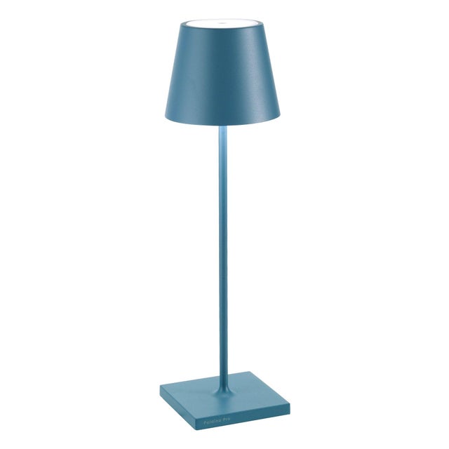 Zafferano Poldina Pro Rechargeable Lamp in Avio Blue For Sale In New York - Image 6 of 6