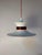 White and Black Hanging Lamp by Bent Nordsted for Lyskaer Belysning For Sale - Image 3 of 11