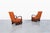 Vintage French Art Deco Leather and Walnut Lounge Chairs, 1940s For Sale In Los Angeles - Image 6 of 14