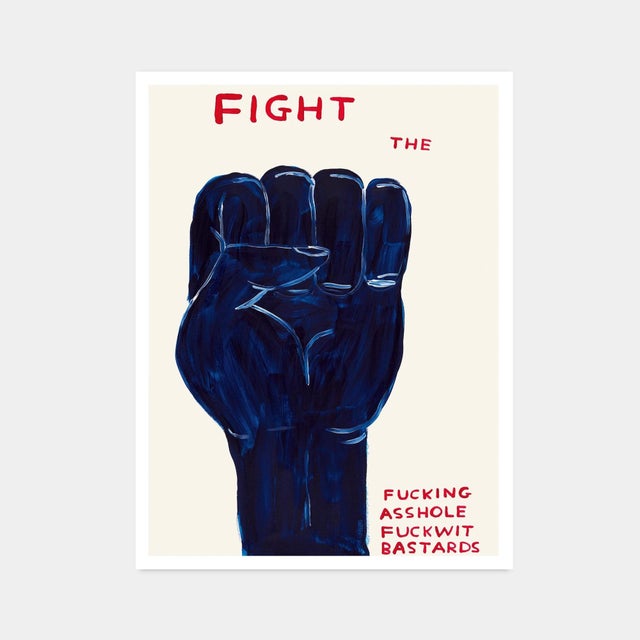 David Shrigley, Fight, 2023, Print Printed on 200g Munken Lynx paper by Narayana Press in Denmark 50 x 70 cm (23.62 x...