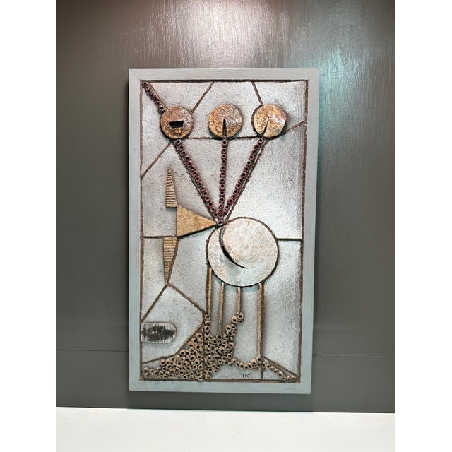 1960s Brutalist Ceramic Wall Sculpture For Sale - Image 5 of 12