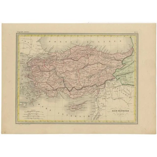 Mid 19th Century Antique Map of Asia Minor by Malte-Brun, 1847 For Sale - Image 5 of 5