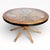 Vintage Ship Wheel Table in Elm and Oak with Glass Top For Sale - Image 9 of 9