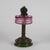 Black Art Nouveau Ceramic, Glass and Metal Oil Lamp with Original Working Double Wick For Sale - Image 8 of 10