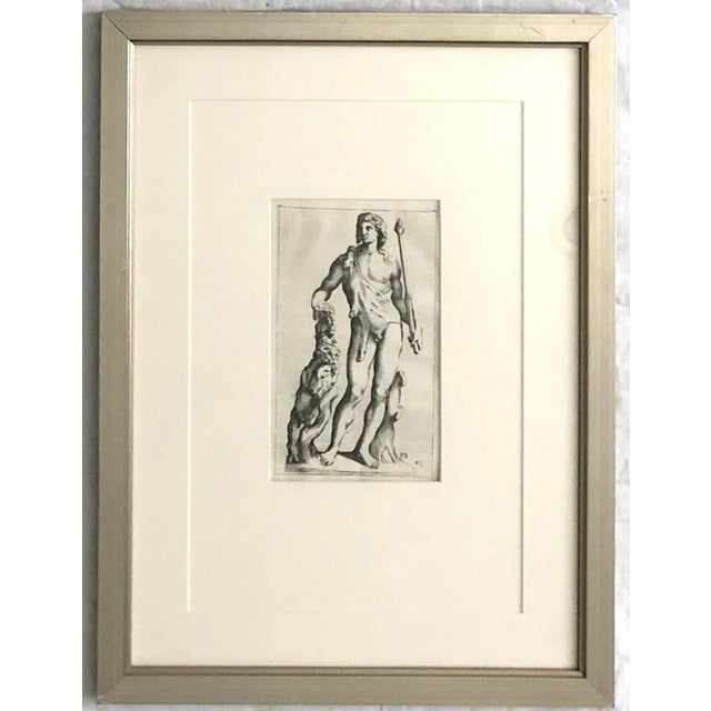 Set of 6 Framed 17th C. Etchings by the French Artist Francois Perrier (1590–1650) For Sale - Image 4 of 9