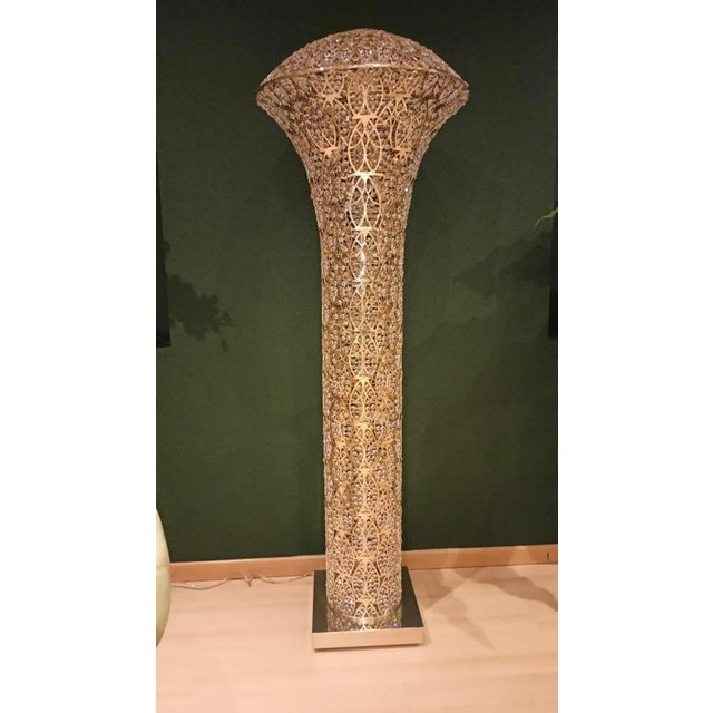 Steel & Crystal Exclamation Arabesque Da Terra Lamp from Vgnewtrend For Sale - Image 11 of 11
