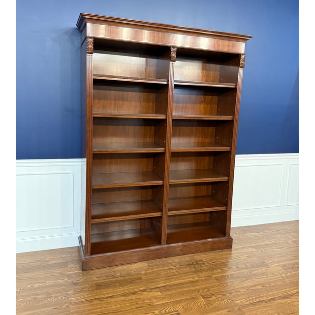 Traditional Mahogany Bookcase by Leighton Hall - Showroom Sample For Sale - Image 10 of 13