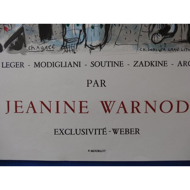 Marc Chagall, La Ruche and Montparnasse, 1978, Lithographic Poster For Sale - Image 7 of 9