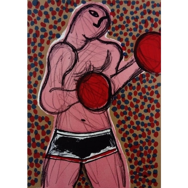 Battle on the Moon - Lithograph N ° 1 1985 For Sale