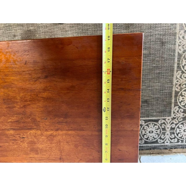 19th Century Antique Sheraton Style Mahogany Side Table Nightstand For Sale - Image 11 of 11