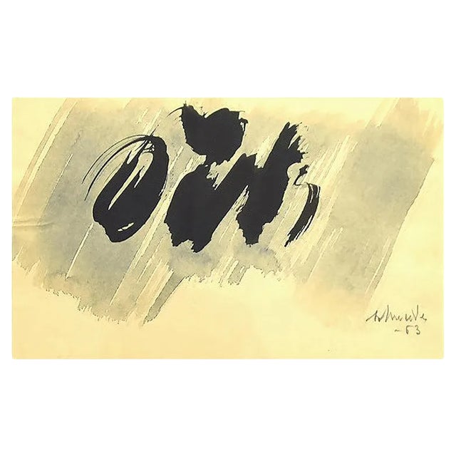 Gerhard Schneider, Composition, Watercolor, 1963 For Sale