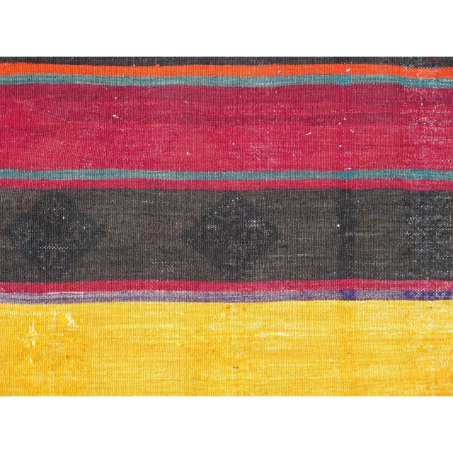 1960's Vintage Handmade Kilim Runner - 24" X 134" For Sale - Image 9 of 12