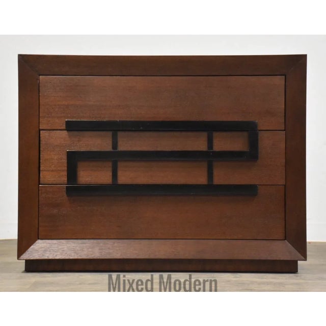 Maximilian for Karp Furniture Mahogany Mid Century Modern Dresser For Sale - Image 11 of 11