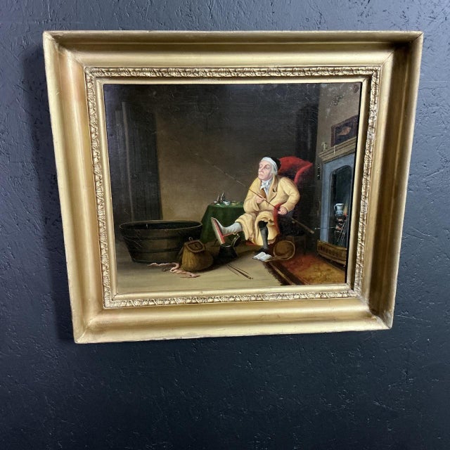 William Cowper, 1800s, Oil Painting on Canvas For Sale - Image 9 of 9