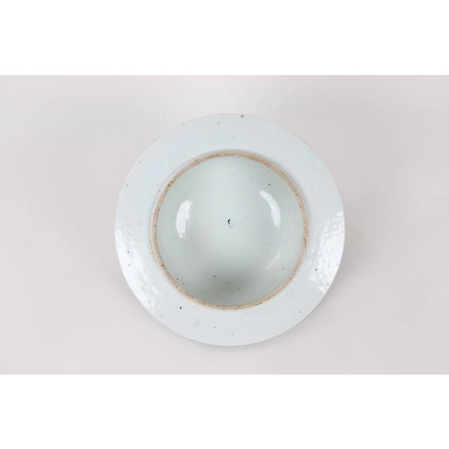 Early 20th Century Vintage Blue White Temple Jar For Sale - Image 11 of 13
