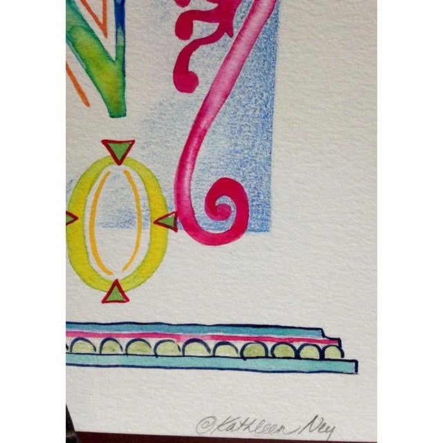 Original Watercolor Painting "San Francisco" by Kathleen Ney For Sale - Image 4 of 6