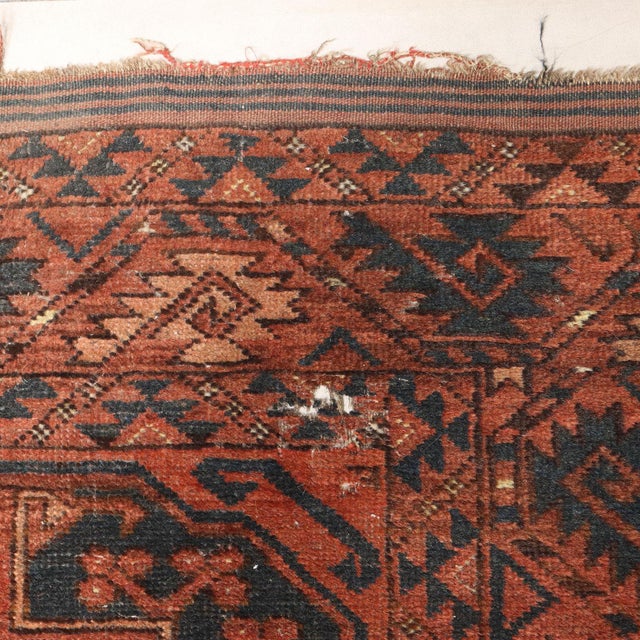 Vintage Bukhara Rug, Afghanistan For Sale - Image 6 of 9
