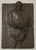 German Expressionist Bronze Relief Plaque Mans Best Friend, a Man and His Dog, 1985 For Sale - Image 4 of 14