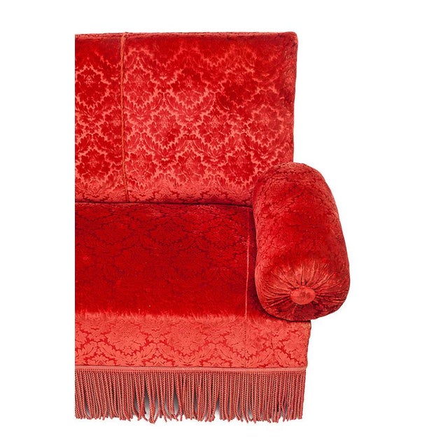 1950s Red Alsatian Sofa, 1950s For Sale - Image 5 of 15