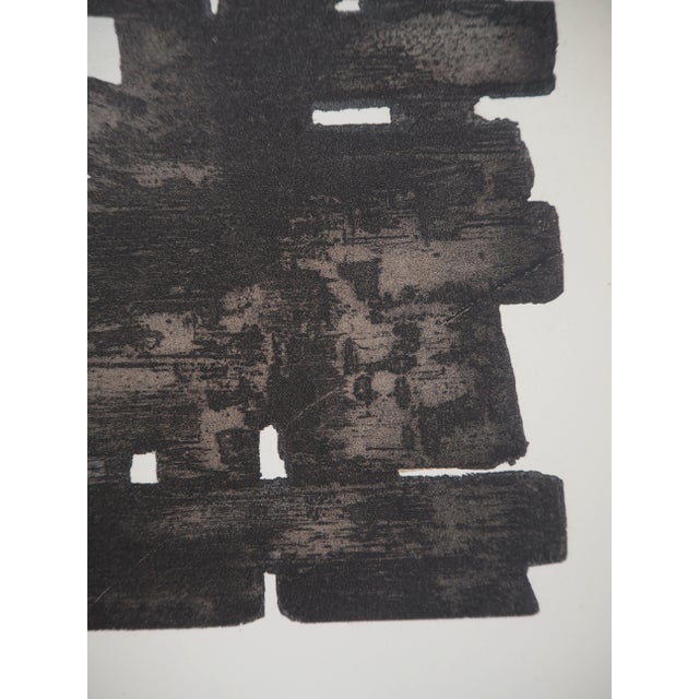 Pierre Soulages, Etching XIII, Lithograph and Stencil For Sale - Image 4 of 5